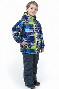 Детский костюм для мальчиков OKWAY 209 зеленый с синим купить оптом