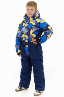 Детский зимний комбинезон OKWAY для малышей WQ-110 т. синий купить оптом