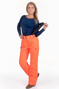 Горнолыжные брюки женские Snow Headquarter D-8072  полукомбинезон orange купить оптом.