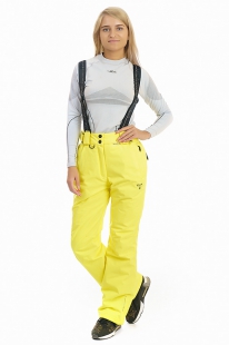 Горнолыжные брюки женские Snow Headquarter D-8072  полукомбинезон yellow купить оптом.