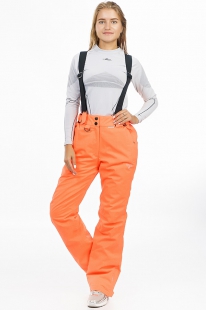 Горнолыжные брюки женские Snow Headquarter D-8163 стрейч, orange купить оптом