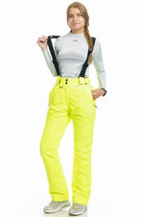 Горнолыжные брюки женские Snow Headquarter D-8163 стрейч, yellow купить оптом