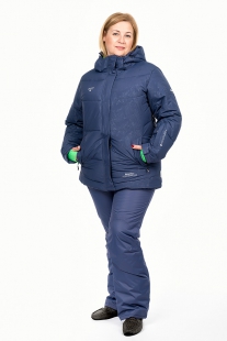 Горнолыжные брюки женские Snow Headquarter V-8018, gray-blue ash  купить оптом.