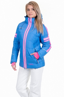 Женская горнолыжная куртка Snow Headquarter B-8612 blue (голубой) купить оптом.