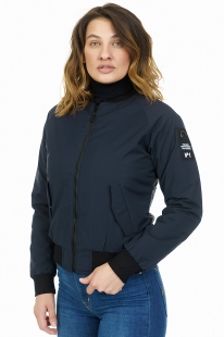 Женская куртка-бомбер  REMAIN 7696 темно-синий купить оптом