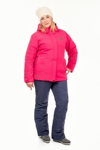 Женский горнолыжный костюм Snow Headquarter V-8173 red малиновый большой размер купить оптом.