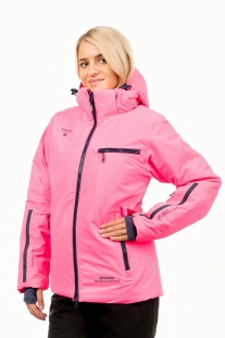 Куртка женская Snow Headquarter удлиненная B-8273 pink/gray купить оптом.
