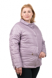 Куртка женская двухсторонняя OSKAR 016631 - 003-503 сиреневый(светло-серый) купить оптом.