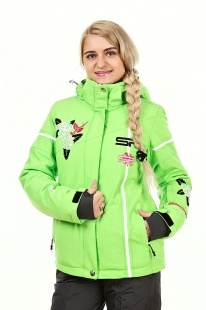 Куртка женская горнолыжная Bujiwu WK56028 салатовый купить оптом.