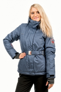 Куртка женская горнолыжная Bujiwu WK 56086 джинс купить оптом.