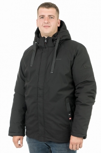 Куртка зимняя мужская Remain 7735-1 черный (большой размер) купить оптом