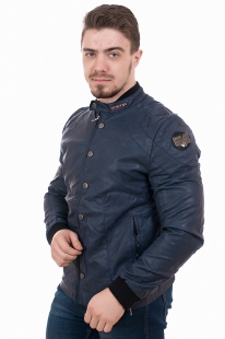 Мужская куртка эко-кожа DIESEL 6995 синий купить опто