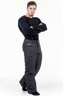Горнолыжные брюки мужские Snow Headquarter C-8073 gray, полукомбинезон, серый купить оптом