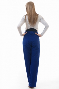 Горнолыжные брюки женские Snow Headquarter D-8672  полукомбинезон blue 1